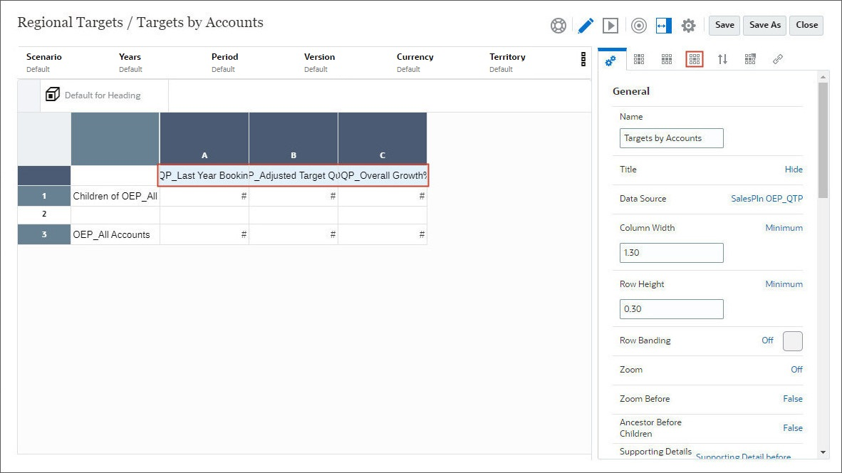 select columns